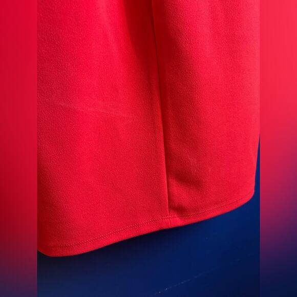 Eliza J Red Off-Shoulder Sheath Cocktail Dress size 6 - Picture 9 of 11
